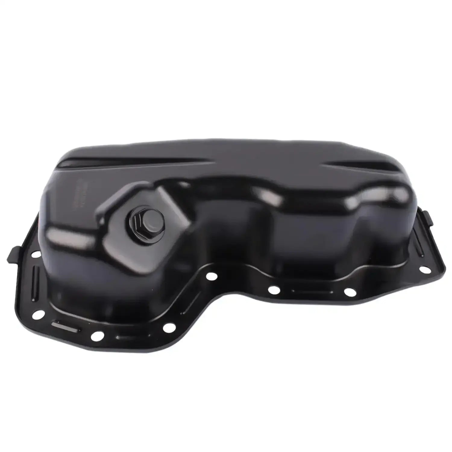 Czarna metalowa miska olejowa ap01 flex lower z centralną śrubą i otworami montażowymi do dodge durango jeep grand cherokee