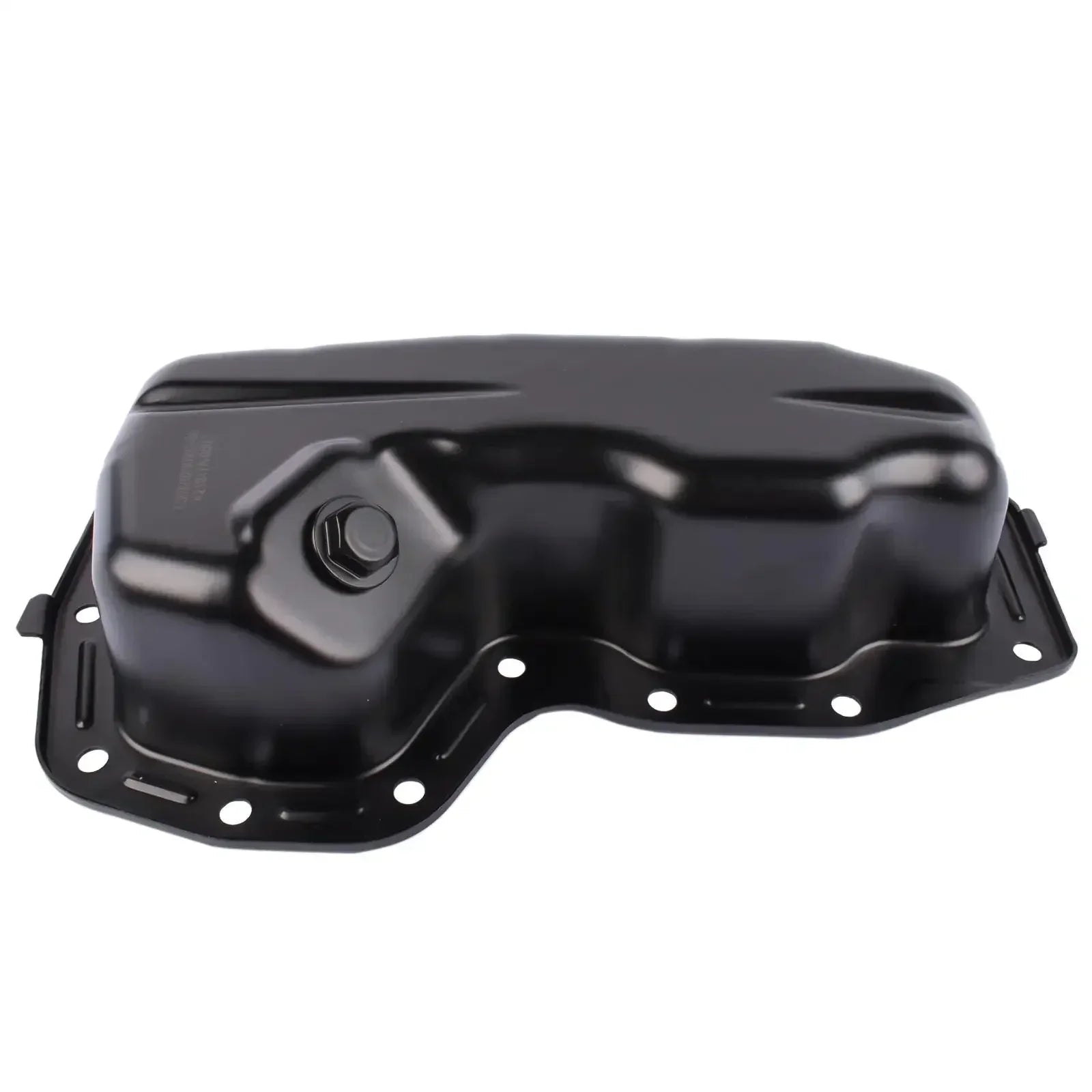 Czarna metalowa miska olejowa ap01 flex lower z centralną śrubą i otworami montażowymi do dodge durango jeep grand cherokee