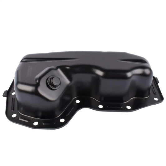 Czarna metalowa miska olejowa ap01 flex lower z centralną śrubą i otworami montażowymi do dodge durango jeep grand cherokee