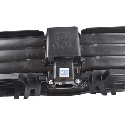 Czarny plastikowy zestaw klap radiatora z wytłoczonym oznaczeniem g20 079 do bmw g20 g21 m sport 2019 2022