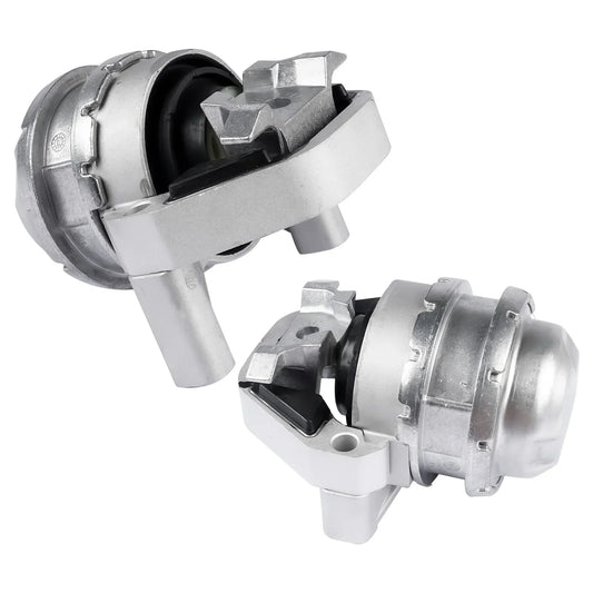 Srebrne metaliczne mocowanie silnika 4h0199255t z czarnymi gumowymi tulejami do audi rs6 rs7 4.0l v8
