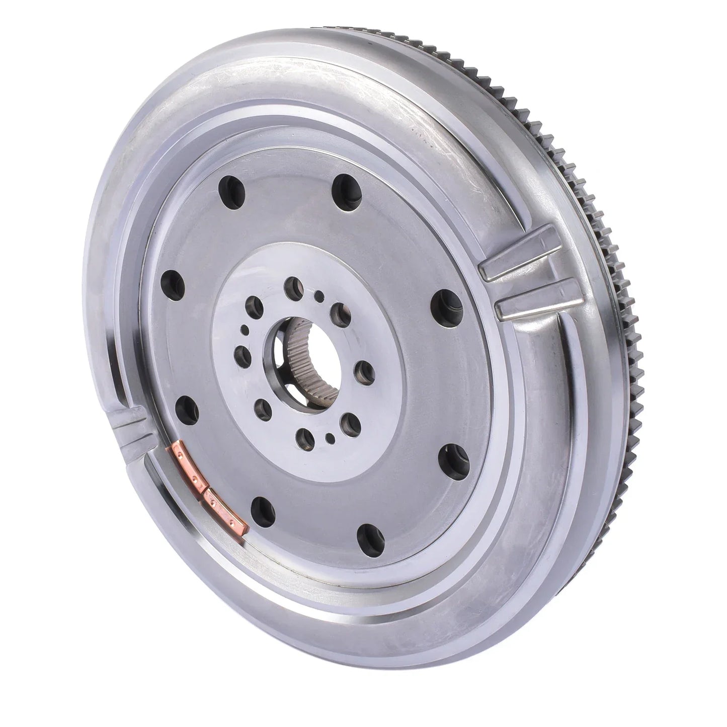 Srebrny metaliczny dwumasowy koło zamachowe ap01 z otworami na śruby do audi a3 quattro dohc volkswagen 06j105266ae 06j105266ah