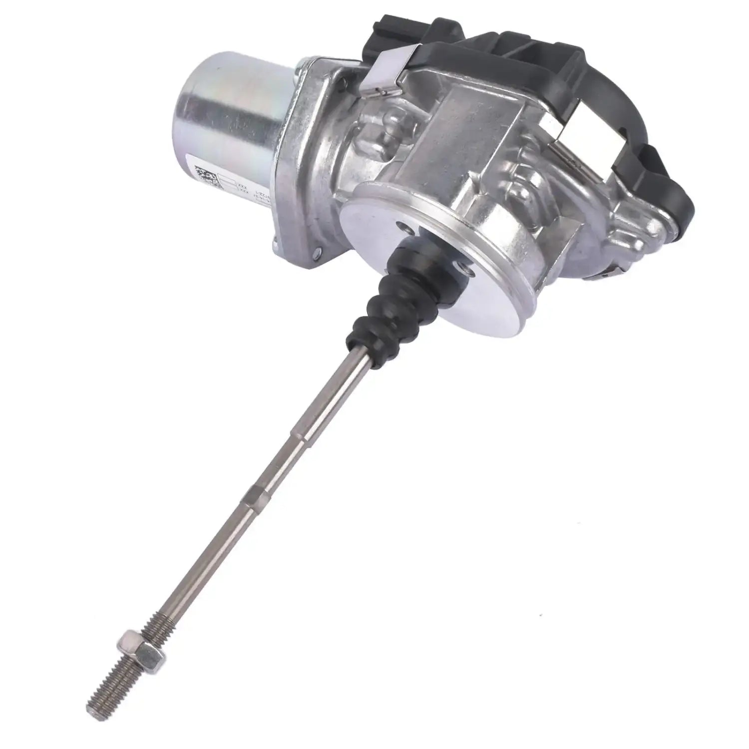 Silver i czarny elektromagnetyczny siłownik turbosprężarki z gwintowanym prętem do tfsi audi 06k145614g