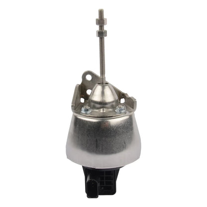 Srebrny metaliczny turbocharger electronic actuator z gwintowanym prętem i uchwytem montażowym do audi a3 vw