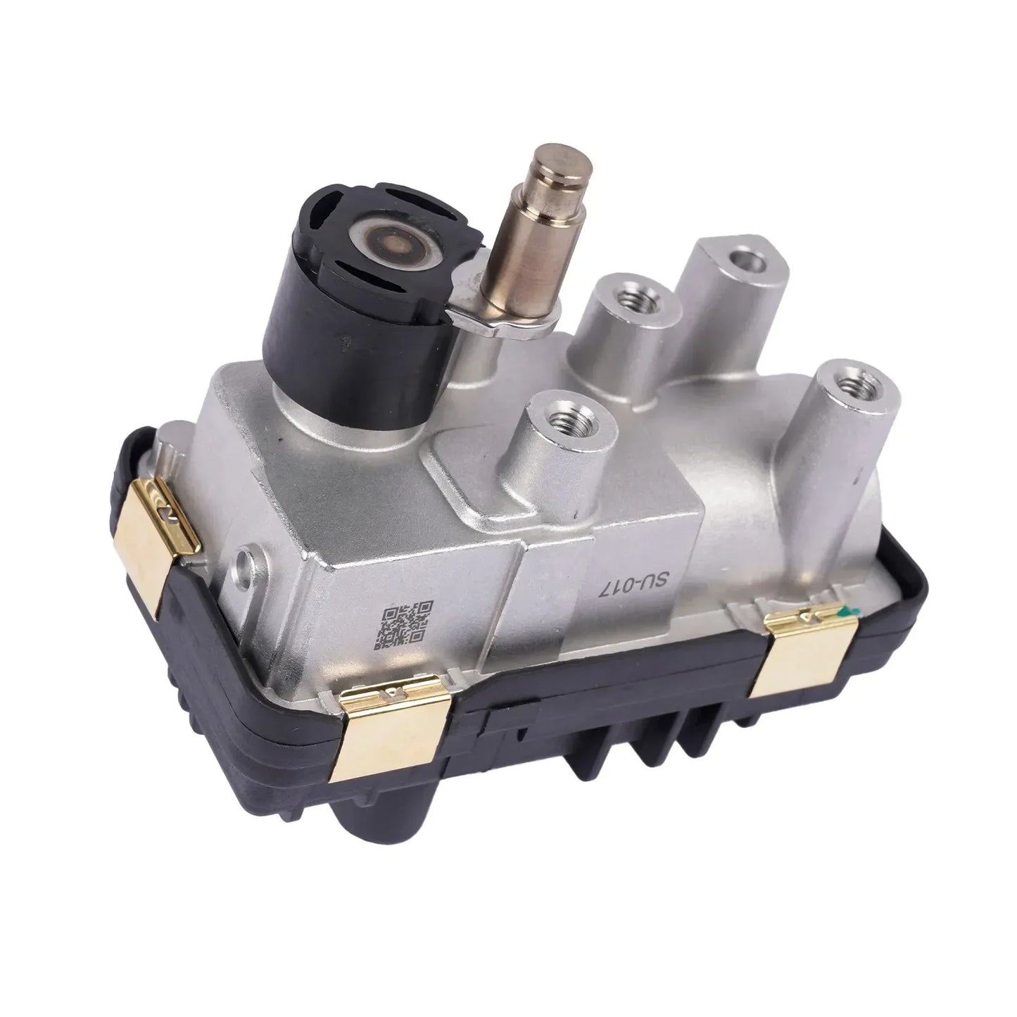 Elektroniczny siłownik turbo ap03 z metalicznym srebnym wtryskiwaczem i złotymi konektorami do diesel b47 c20