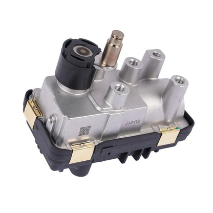 Elektroniczny siłownik turbo ap03 z metalicznym srebnym wtryskiwaczem i złotymi konektorami do diesel b47 c20