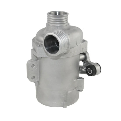 Srebrna metaliczna pompka wody elektryczna ap03 do bmw serii 5 f10 f11 x3 f25 xdrive 28i z gwintowanymi portami