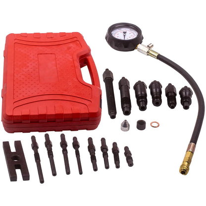 Tester kompresji silnika Diesla 0–1000 PSI z adapterami