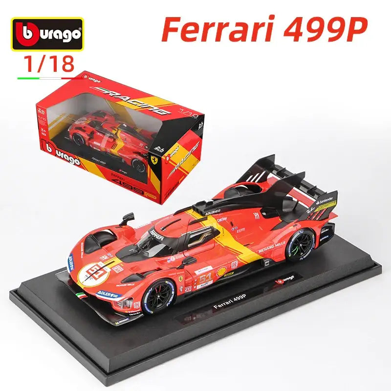 Ferrari 499P 1:18 – Kolekcjonerski Model Wyścigowy Die-Cast