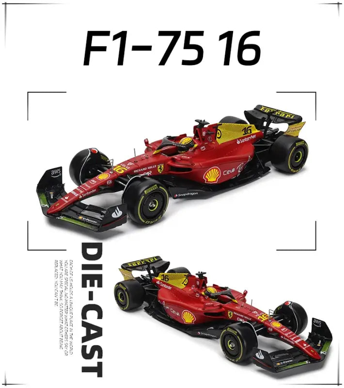 Ferrari F1-75 1:24 – Metalowa Replika Wyścigowa 2022