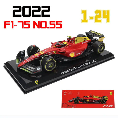 Ferrari F1-75 1:24 – Metalowa Replika Wyścigowa 2022 - 2022 F1-75 numer 55