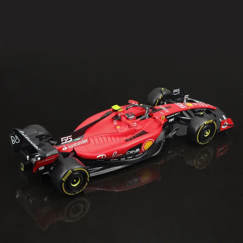 1:24 Ferrari SF23 2023 F1 Metalowy Model Wyścigowy Charles Leclerc Carlos Sainz
