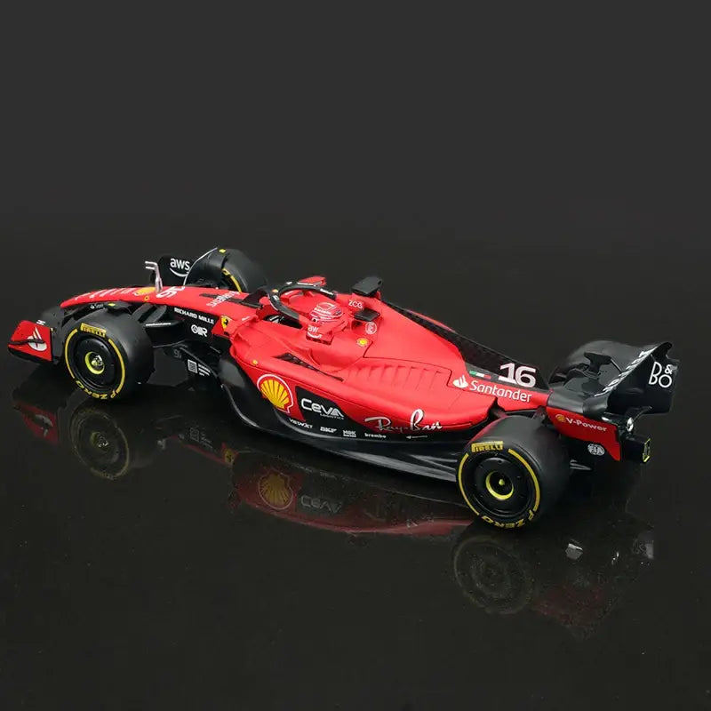 1:24 Ferrari SF23 2023 F1 Metalowy Model Wyścigowy Charles Leclerc Carlos Sainz