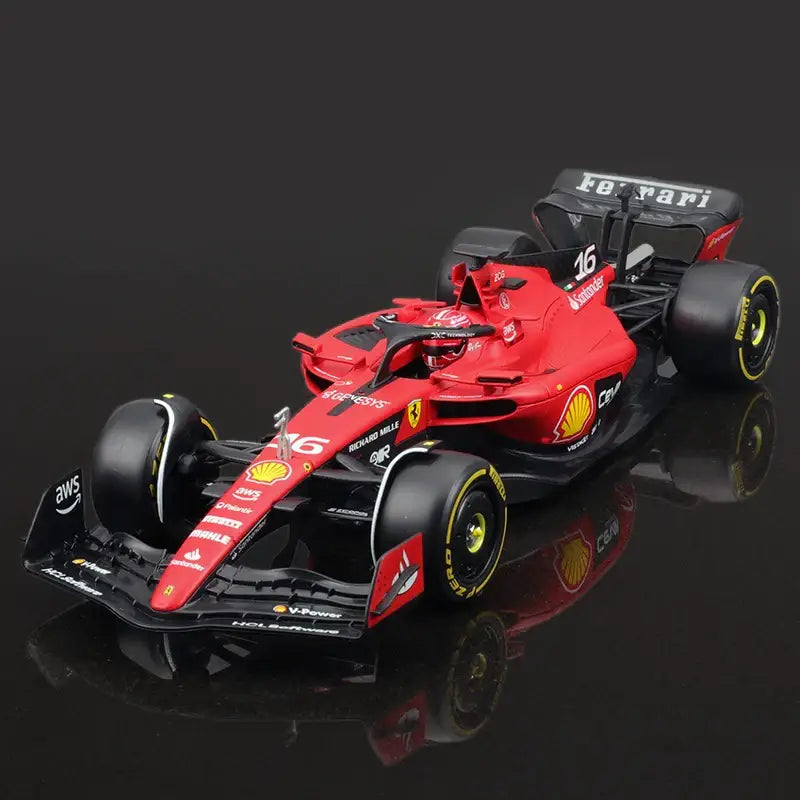 1:24 Ferrari SF23 2023 F1 Metalowy Model Wyścigowy Charles Leclerc Carlos Sainz