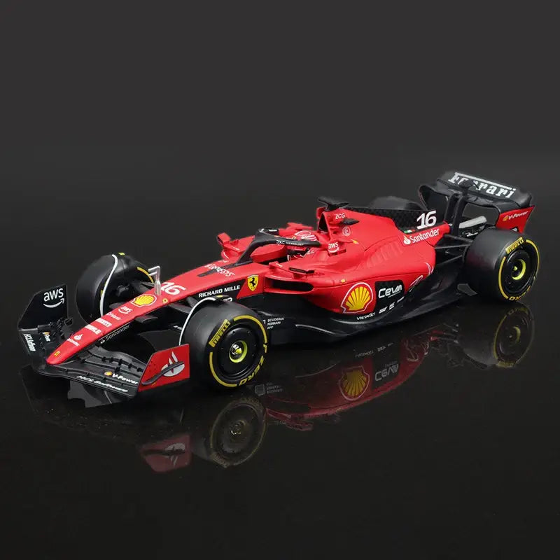 1:24 Ferrari SF23 2023 F1 Metalowy Model Wyścigowy Charles Leclerc Carlos Sainz