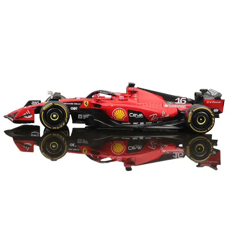 1:24 Ferrari SF23 2023 F1 Metalowy Model Wyścigowy Charles Leclerc Carlos Sainz