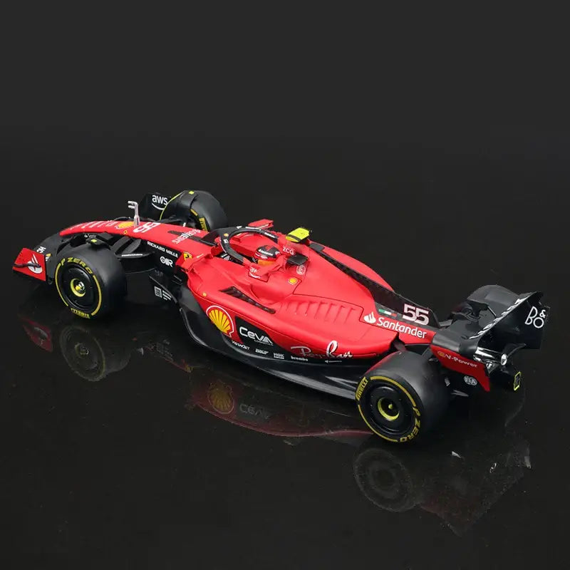1:24 Ferrari SF23 2023 F1 Metalowy Model Wyścigowy Charles Leclerc Carlos Sainz
