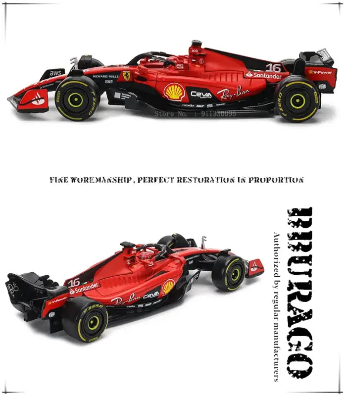 Model Wyścigowy Ferrari SF23 F1 2023 1:18 Metalowa Replika