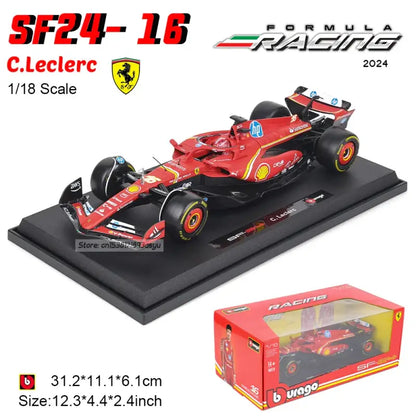 Model Wyścigowy Ferrari SF23 F1 2023 1:18 Metalowa Replika - 2023 SF24-16