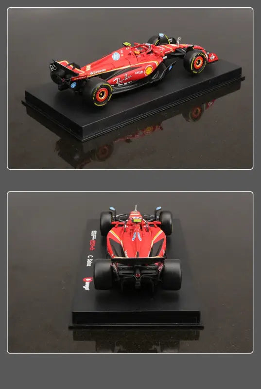 1:43 Ferrari SF24 SF23 F1 Metalowy Model Samochodu Wyścigowego Kolekcjonerski Leclerc Sainz Jr