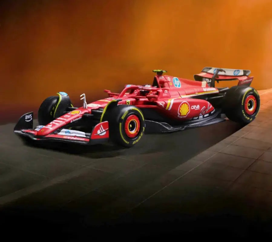 1:43 Ferrari SF24 SF23 F1 Metalowy Model Samochodu Wyścigowego Kolekcjonerski Leclerc Sainz Jr
