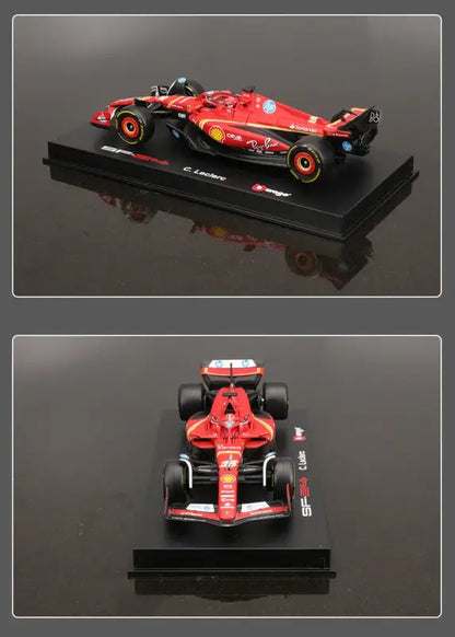 1:43 Ferrari SF24 SF23 F1 Metalowy Model Samochodu Wyścigowego Kolekcjonerski Leclerc Sainz Jr