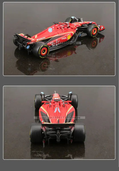 1:43 Ferrari SF24 SF23 F1 Metalowy Model Samochodu Wyścigowego Kolekcjonerski Leclerc Sainz Jr