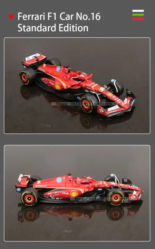 1:43 Ferrari SF24 SF23 F1 Metalowy Model Samochodu Wyścigowego Kolekcjonerski Leclerc Sainz Jr
