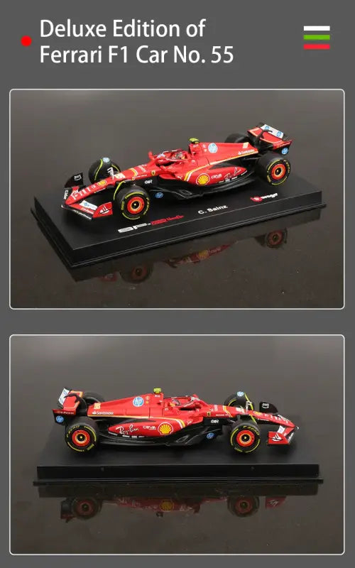 1:43 Ferrari SF24 SF23 F1 Metalowy Model Samochodu Wyścigowego Kolekcjonerski Leclerc Sainz Jr