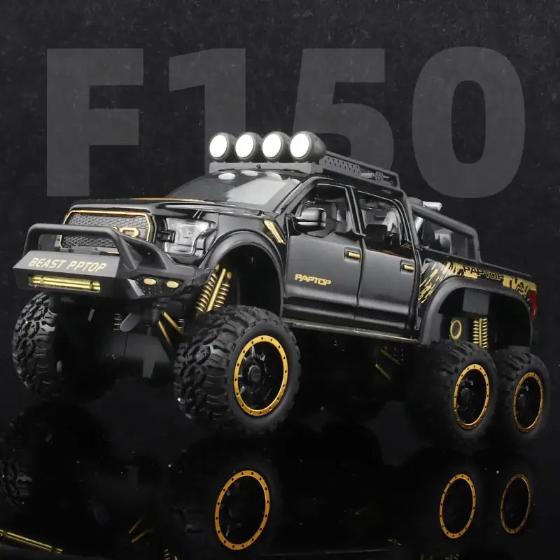 Ford F150 Raptor 1:24 Metalowy Model Pickup Niebieski Zabawka 3 +