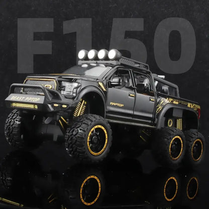 Ford F150 Raptor 1:24 Metalowy Model Pickup Niebieski Zabawka 3 +