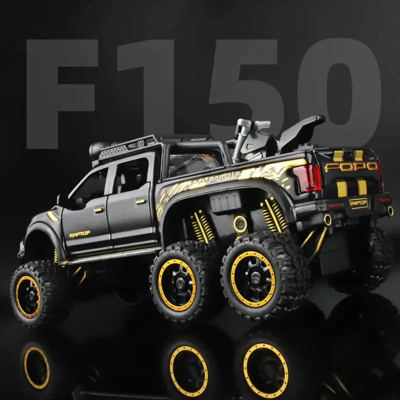 Ford F150 Raptor 1:24 Metalowy Model Pickup Niebieski Zabawka 3 +