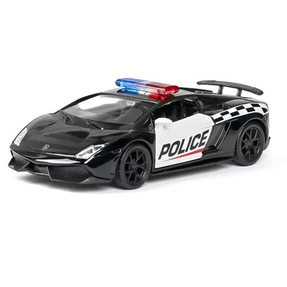 Ford Lamborghini Challenger 1/36 – Model Policyjny z Mechanizmem Cofania Zabawka dla Chłopca - Lamborghini