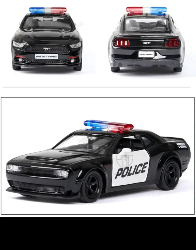 Ford Lamborghini Challenger 1/36 – Model Policyjny z Mechanizmem Cofania Zabawka dla Chłopca