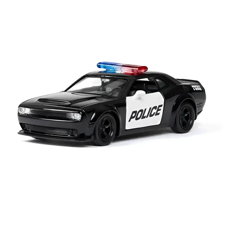 Ford Lamborghini Challenger 1/36 – Model Policyjny z Mechanizmem Cofania Zabawka dla Chłopca - Dodge Challenger