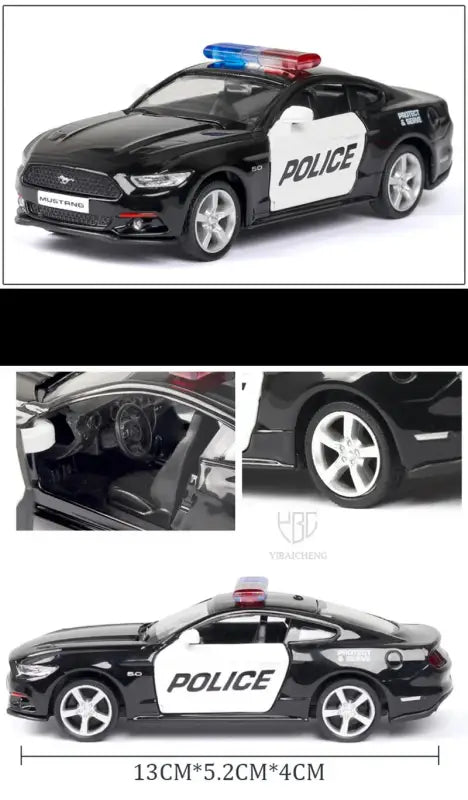 Ford Lamborghini Challenger 1/36 – Model Policyjny z Mechanizmem Cofania Zabawka dla Chłopca