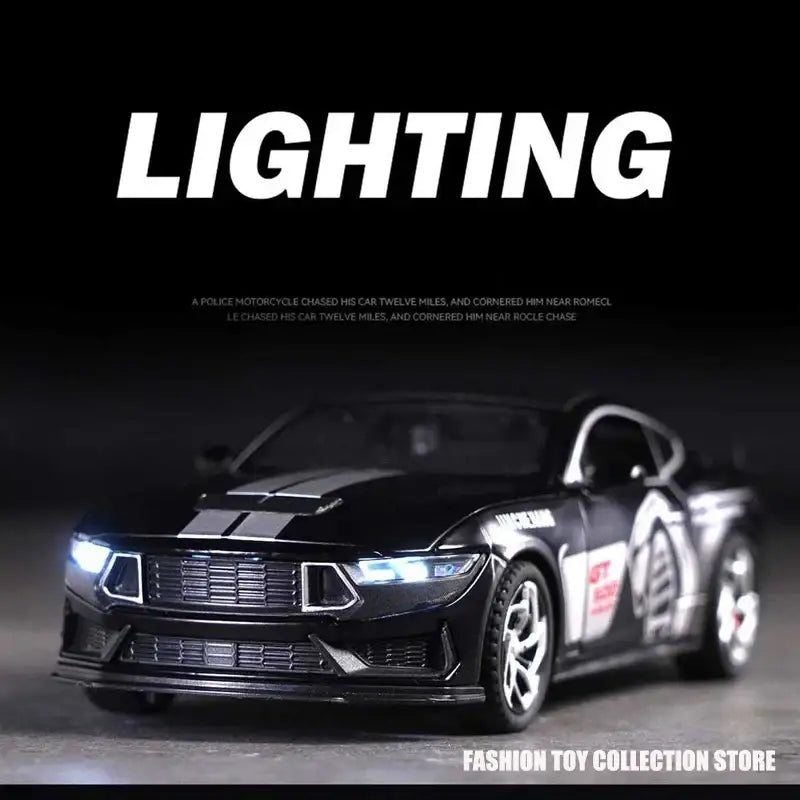Mustang GT500 1:32 Metalowy Model Fast & Furious Z Dźwiękiem i Światłem - Czarny bez pudełka