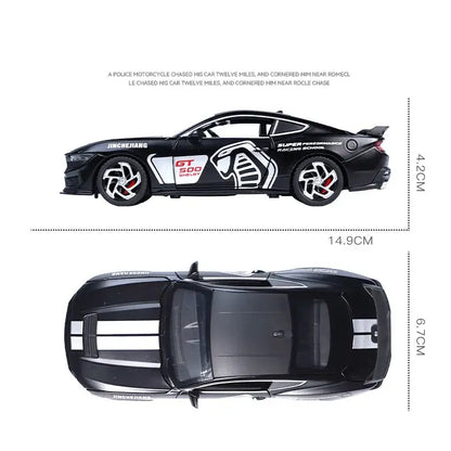 Mustang GT500 1:32 Metalowy Model Fast & Furious Z Dźwiękiem i Światłem - Czarny bez pudełka