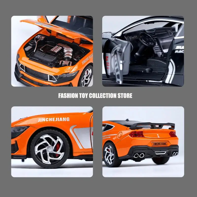 Mustang GT500 1:32 Metalowy Model Fast & Furious Z Dźwiękiem i Światłem - Czarny bez pudełka
