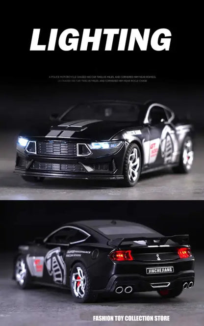 Mustang GT500 1:32 Metalowy Model Fast & Furious Z Dźwiękiem i Światłem - Czarny bez pudełka