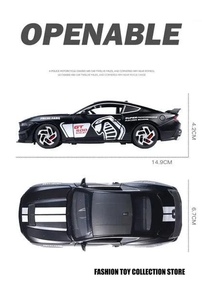 Mustang GT500 1:32 Metalowy Model Fast & Furious Z Dźwiękiem i Światłem - Czarny bez pudełka