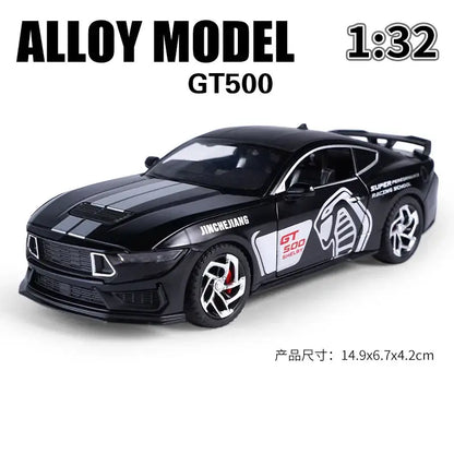 Mustang GT500 1:32 Metalowy Model Fast & Furious Z Dźwiękiem i Światłem - Czarny bez pudełka