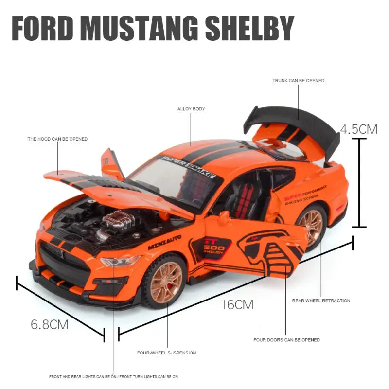 FM GT500 1:32 – Metalowy Model Samochodu Wyścigowego Kolekcjonerska Replika Fast & Furious Idealny Prezent