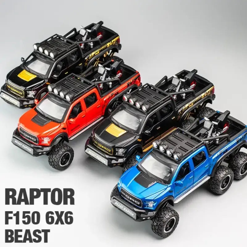 Ford Raptor F150 1/28 – Metalowy Model z Dźwiękiem i Światłem