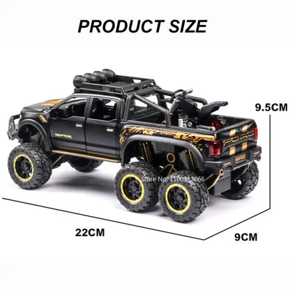 Ford Raptor F150 1/28 – Metalowy Model z Dźwiękiem i Światłem