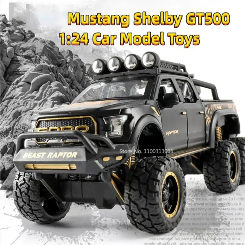 Ford Raptor F150 1/28 – Metalowy Model z Dźwiękiem i Światłem