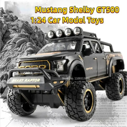 Ford Raptor F150 1/28 – Metalowy Model z Dźwiękiem i Światłem