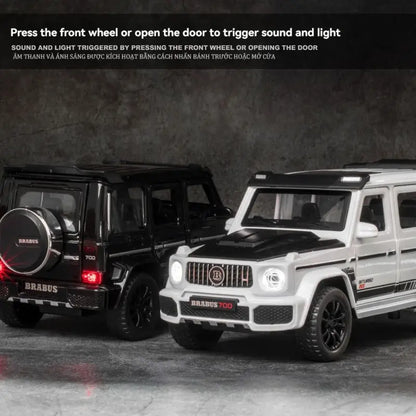 G700 1:32 – Metalowy Model Samochodu Terenowego z Dźwiękiem i Światłem Zabawka dla Dzieci