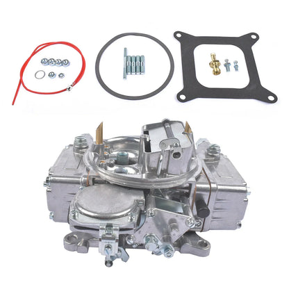 Srebrny gaźnik 4-gardzielowy z mosiężnymi elementami i chromowanym wykończeniem z manualnym ssaniem do american motors