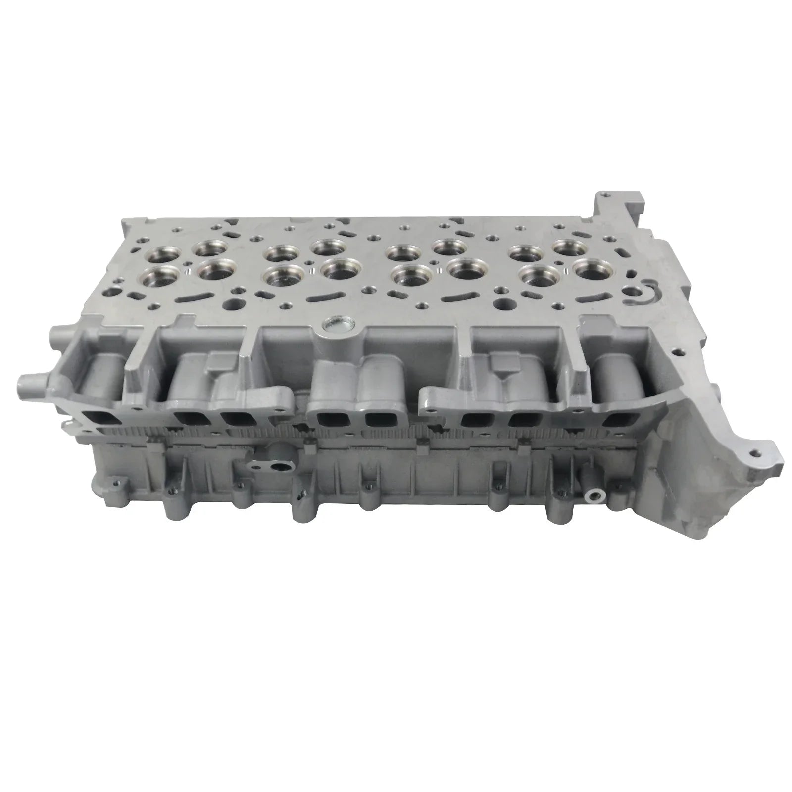 Szara metaliczna głowica cylindra ford transit 2,4 tdci 2004 2006 z obrobioną powierzchnią do platform chassis